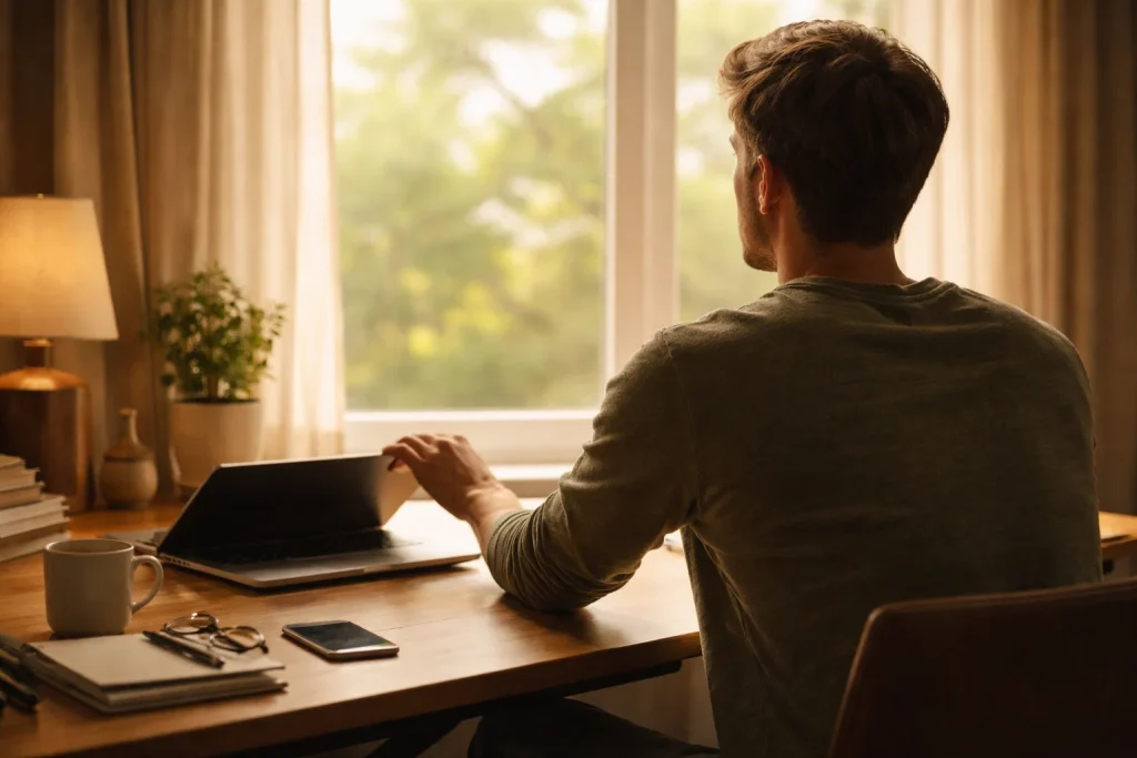 Ansvarlig spill – person som tar pause fra bettingskjerm
